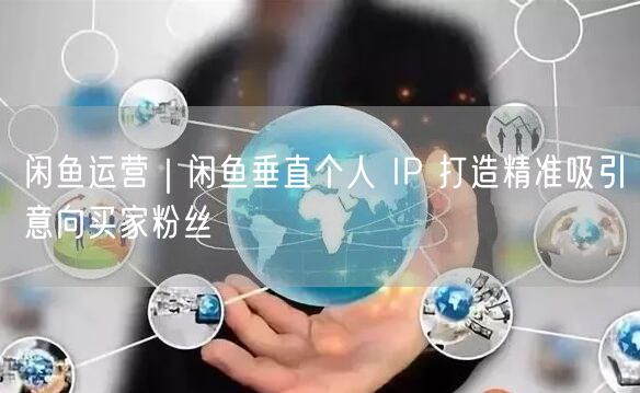 闲鱼运营｜闲鱼垂直个人 IP 打造精准吸引意向买家粉丝