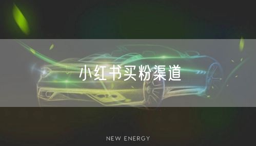 小红书买粉渠道