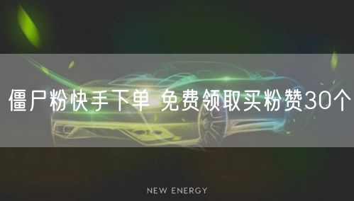 僵尸粉快手下单 免费领取买粉赞30个