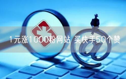 1元涨1000粉网站 买快手50个赞