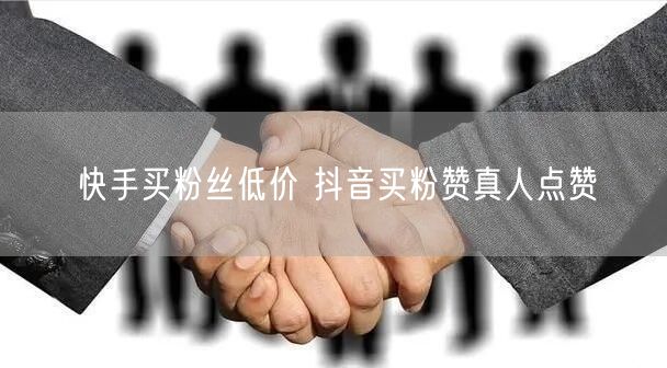 快手买粉丝低价 抖音买粉赞真人点赞