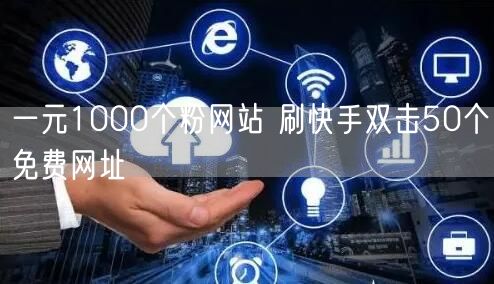 一元1000个粉网站 刷快手双击50个免费网址